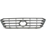 Grille for Toyota Highlander 2008-2010, Painted Gray Shell and Insert, Suitable for Base/SE Models, Replacement