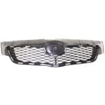 Textured Black Grille Shell and Insert for 2009-2010 Toyota Corolla, North America Built Vehicle, Replacement (CAPA Certified)