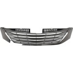 Grille for Toyota Sienna 2011-2014, Chrome Shell with Black Insert, without Radar Cruise Control, for Base 8-Seater or XLE without Premium Package, Replacement