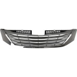 Grille for Toyota Sienna 2011-2014, Chrome Shell with Black Insert, without Radar Cruise Control, for Base 8-Seater or XLE without Premium Package, Replacement (CAPA Certified)