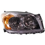 Headlight Assembly for Toyota RAV4 2009-2012, Right (Passenger), Halogen Light, Sport Model, North America Built Vehicle, Replacement