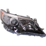 Headlight Lens and Housing for Toyota Camry 2012-2014, Right (Passenger) Side, Xenon, without HID Kit, Replacement