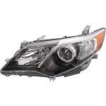 Headlight Lens and Housing for 2012-2014 Toyota Camry, Left (Driver), Xenon, without HID Kit, Replacement