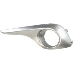 Front Fog Light Molding for 2011-2013 Toyota Highlander, Left (Driver), Silver, Excluding Hybrid Models, Replacement