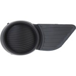 Fog Light Cover for Toyota Sienna 2011-2017, Right (Passenger) Side, Black, Replacement
