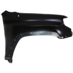 Front Fender for Toyota 4Runner (2010-2013), Right (Passenger) Side, Primed (Ready to Paint), Steel, with Antenna Hole, Replacement