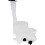 Washer Reservoir for Toyota Sienna 2004-2020, Assembly with Dual Pump, Cap, and Sensor Hole, Replacement