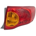 Tail Light Assembly for 2009-2010 Toyota Corolla, Right (Passenger), North America Built Vehicle, Replacement