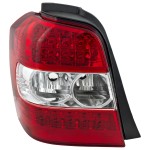 Tail Light for 2006-2007 Toyota Highlander, Left (Driver), Lens and Housing, Clear and Red Lens, Hybrid Model, Replacement
