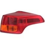 Tail Light Assembly for Toyota RAV4 2013-2015, Right (Passenger) Outer Halogen, Excluding EV Model, Built in North America, Replacement