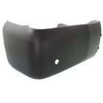 Rear Bumper End Cover Extension for Toyota Tundra 2014-2021, Right (Passenger) Side, Textured, Plastic/Resin Type, with Park Assist Sensor Holes, Replacement