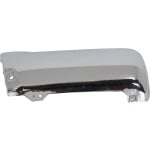 Rear Bumper End for Toyota 4Runner 1996-2002, Left (Driver), Chrome, Steel, Base/SR5 Models, without Fender Flare, Replacement
