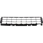 Front Bumper Grille for Volkswagen Beetle 2012-2016, Center Position, Black with Chrome Molding, Convertible/Hatchback, From June 2011, Replacement