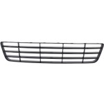 Front Bumper Grille for Volkswagen Golf Hatchback 2012-2013, Center, Lower Position, Plastic, R Model, Replacement
