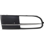 Front Fog Light Molding for Volkswagen Beetle 2013-2019, Right (Passenger) Side, Black with Chrome Insert, Convertible, Replacement