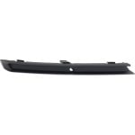 Front Bumper Molding End Plate Textured with Fog Light Holes for 2015-2018 Volkswagen Jetta, Left (Driver) Side, Excludes Wolfsburg Edition Model 2018, Replacement