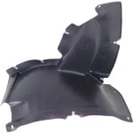 Front Fender Liner for Volkswagen Passat CC 2013-2017, Right (Passenger) Side, Front Section, Plastic, Vacuum Form, Replacement