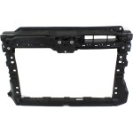 Radiator Support for Volkswagen Jetta 2011-2018, Plastic with Steel, Excludes Hybrid Model, Sedan, Replacement (CAPA Certified)