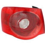 Tail Light Assembly for Volkswagen Jetta Sedan,2005-2007, Left (Driver) Side, Outer, Red Lens, Replacement