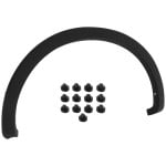 Rear Wheel Opening Molding for Ford F-150 Pickup 2009-2014, Left (Driver), Textured, Styleside, Except SVT Raptor Model, Replacement