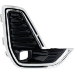 Front Fog Light Molding for GMC Acadia 2020-2023, Right (Passenger), Chrome, Excluding Denali Model, Replacement