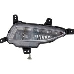 Front Fog Light Assembly for Hyundai Tucson 2016-2018, Right (Passenger), Halogen, LED, with Daytime Running Light, Replacement