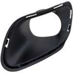 Fog Light Molding for 2014-2018 Jeep Cherokee, Right (Passenger), Plastic, Textured Black, Suitable for Latitude, Latitude Plus, Limited, Nort, Sport Models, Replacement