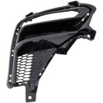 Front Fog Light Molding for Kia Forte 2019-2021, Right (Passenger), Black, Compatible with EX, GT, GT-Line, LXS, S Models, Sedan, Replacement