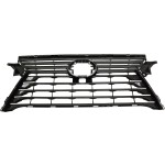 Dark Gray Shell and Insert Grille for Lexus RX350/RX450H 2016-2019, Base Model, without F Sport Package, with Camera Hole, Replacement (CAPA Certified)