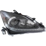 Right (Passenger) Headlight for Lexus IS250/IS350 2012-2013, Lens and Housing, Xenon, without HID Kit, Excluding C Model, Replacement (CAPA Certified)