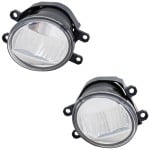 LED Fog Light Assembly for Lexus GS350 2013-2015/NX300 2018-2021, Right (Passenger) and Left (Driver), Clear Lens, without F Sport Package, Replacement