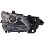 Headlight with Lens and Housing for Mazda CX-9 2016-2023, LED, Right (Passenger), without Adaptive Headlights, Replacement (CAPA Certified)