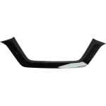 Front Bumper Molding for Nissan Rogue 2017-2020, Cover Finisher, Painted Black, Replacement