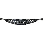 Paintable Shell and Insert Grille for 2015-2017 Nissan JUKE S/SL/SV Models, with Chrome Molding, without Around View Monitor, Replacement