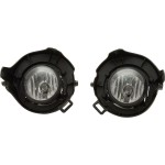 Fog Light Assembly for Nissan Frontier 2005-2009 and Pathfinder 2005-2012, Right (Passenger) and Left (Driver), 1-Piece Type Bumper, Replacement
