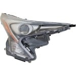 Headlight for Toyota Prius 2016-2018 Right (Passenger), with Lens and Housing, LED, Without Fog Light Holes, Without Daytime Running Light, Replacement (CAPA Certified)