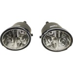 Fog Light Assembly for Toyota Tundra 2000-2006 / Sequoia 2001-2007, Right (Passenger) and Left (Driver), with Plastic Bumper, Replacement