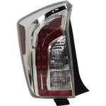 Tail Light Lens and Housing for Toyota Prius 2012-2015, Left (Driver), Replacement