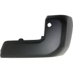 Rear Bumper End Right (Passenger) End Cap for Toyota Tacoma 2016-2023, Textured, with Park Assist Sensor Holes, Replacement (CAPA Certified)