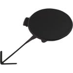 Front Bumper Tow Hook Cover for Volkswagen Tiguan 2012-2017, Tiguan Limited 2017-2018, Round, Replacement