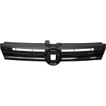 Textured Black Grille with Chrome Molding for Volkswagen Golf 2018-2021, Golf SportWagen 2018, Replacement