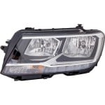 Headlight Assembly for Volkswagen Tiguan 2018-2021 Left (Driver), Halogen with LED Daytime Running Light, Replacement (CAPA Certified)