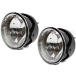 Front Fog Light Assembly Pair/Set for Ford Expedition 2007-2014, Ranger 2008-2011, Includes Right (Passenger) and Left (Driver) lights, Replacement