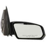 Manual Adjust Right (Passenger) Mirror for Saturn ION Sedan 2003-2007, Non-Folding, Non-Heated, Textured, Replacement