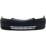 Front Bumper Cover for Toyota Camry 2002-2004, Primed (Ready to Paint), Without Fog Light Holes, LE/XLE Models, For USA Built Vehicle, Replacement