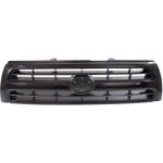 Plastic Grille for Toyota 4Runner 1999-2000, Black Shell/Gray Insert, V6, Replacement