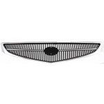 Grille for Toyota Solara 1999-2001, Chrome Shell with Painted Black Insert, Replacement