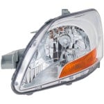 Headlight for Toyota Yaris 2007-2011, Left (Driver), Lens and Housing, Without Sport Package, Base Model Sedan, Replacement