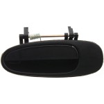 Rear Exterior Door Handle for Toyota Corolla 1993-1997/Rav4 1996-2000, Left (Driver), Textured Black, Plastic, Replacement