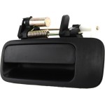 Rear Exterior Door Handle for Toyota Camry/Lexus ES300, Left (Driver), 1997-2001, Smooth Black, Plastic, USA Built, Replacement